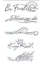 Tattoos for Women on Arm - Fearless - TeMaRo™