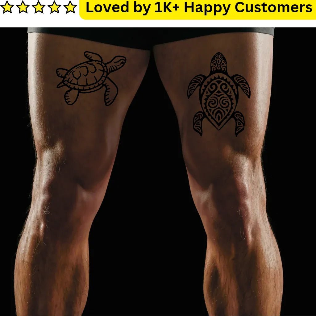 Tattoos Leg – Tribal Turtle Ink with Meaning - TeMaRo™