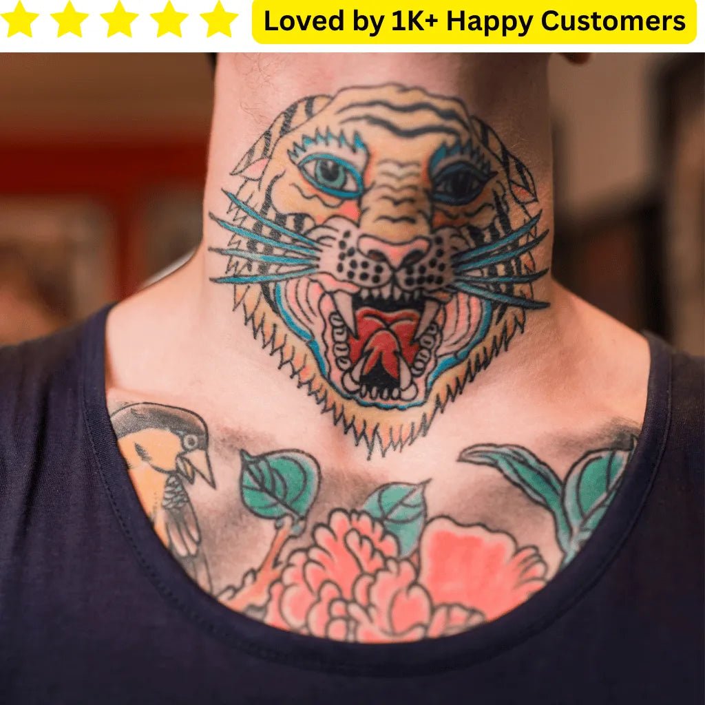 Tattoos Neck Men | Custom Temporary Tattoos - TeMaRo™ 🇿🇦