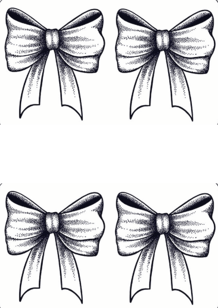 Tattoos on The Leg for Ladies - Bow Tie - TeMaRo™