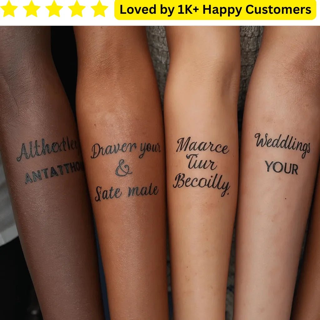 Tattoos with Messages – Upload & Get in 3 Days - TeMaRo™