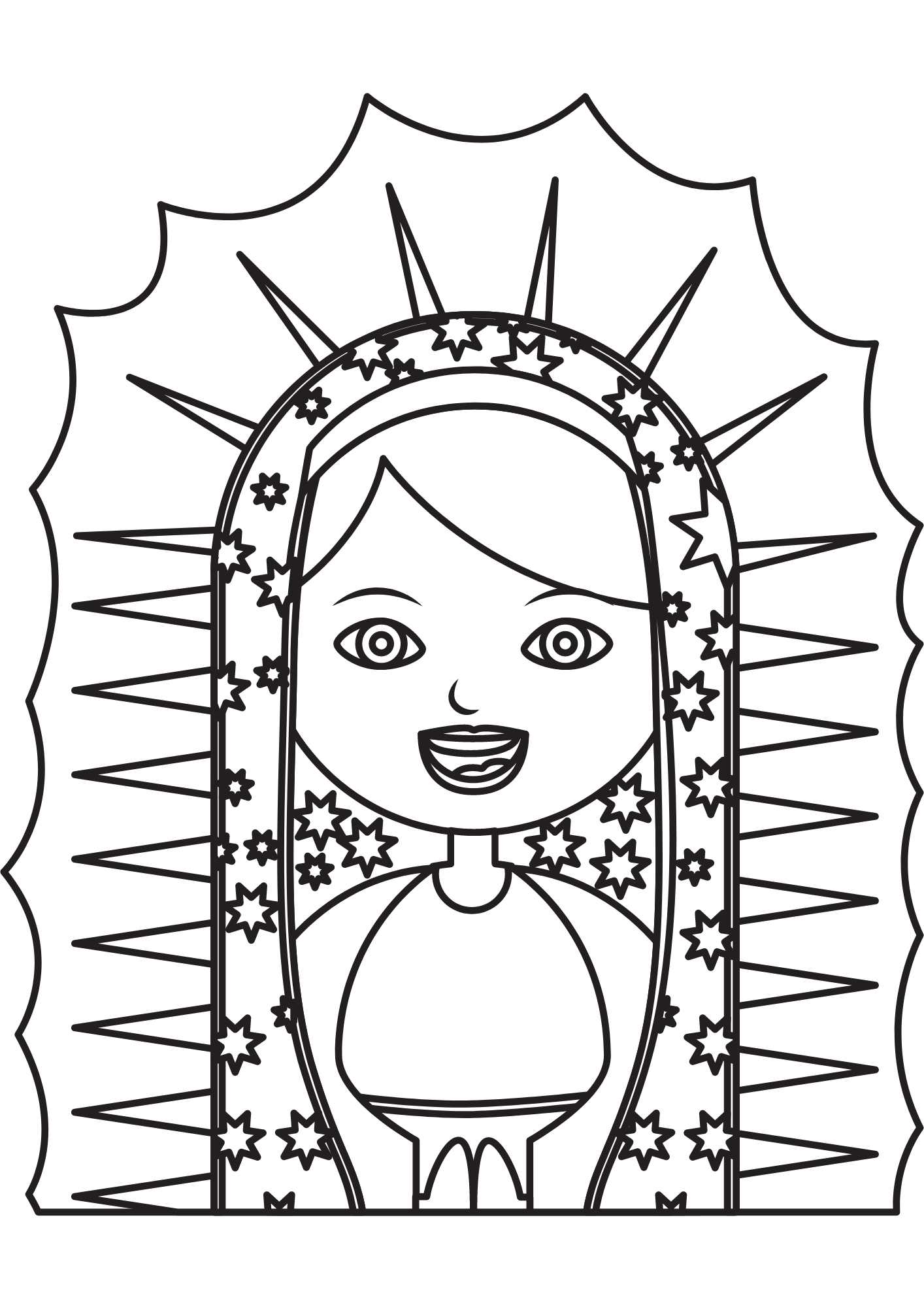 Fake Tattoo Stickers - Lady Guadalupe