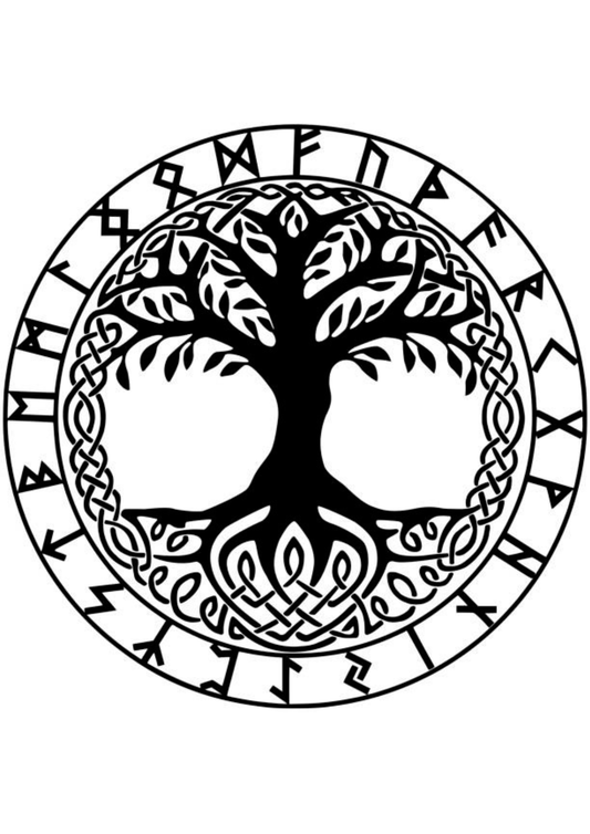 TeMaRo™ 1 X A4 Copy Women Tattoo - Tree of Life