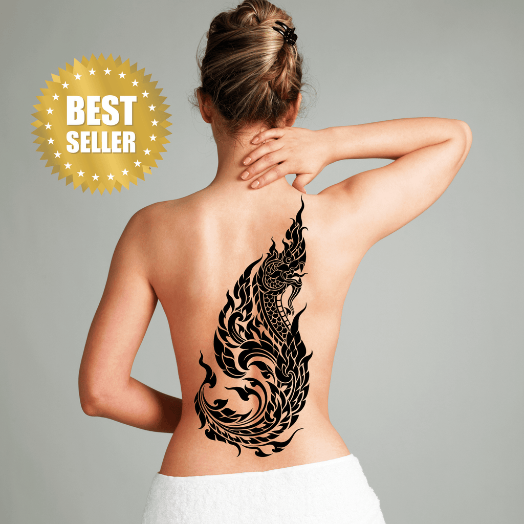 TeMaRo™ 1 X A4 Naga ThaiTatt Naga Thai Tattoo