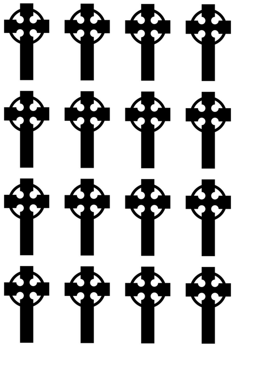 TeMaRo™ 16 Small Small Tattoo Designs for Men - Cross