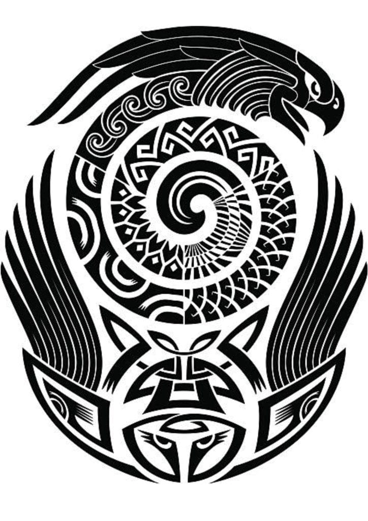 TeMaRo™ 2024 Tribal Tattoo Eagle - Non Permanent Design