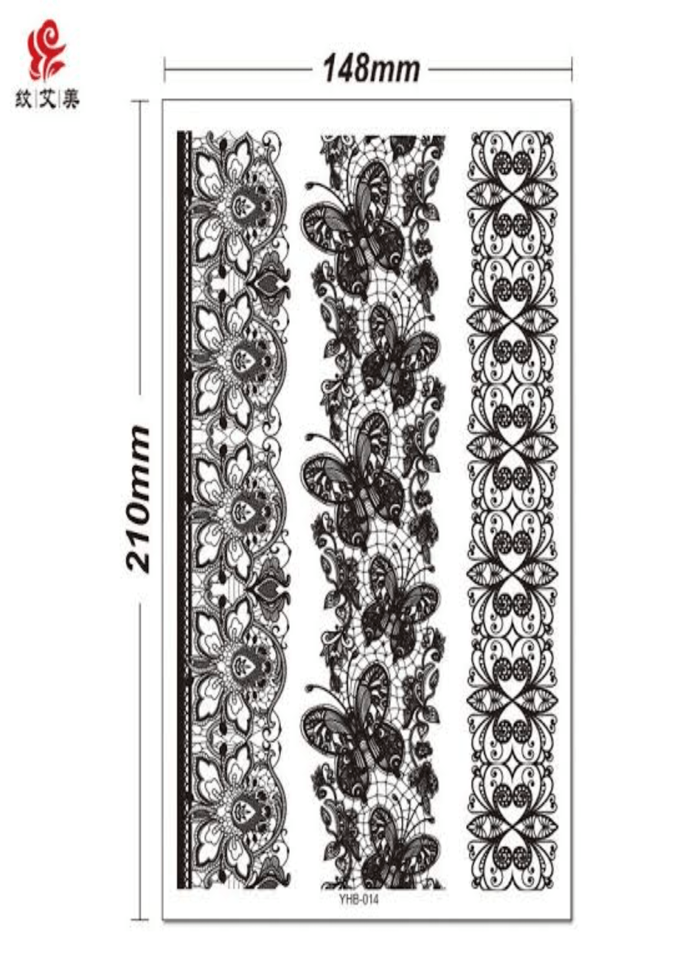 TeMaRo 21cm X 15cm (Not an A4 size) Fake Tattoos South Africa