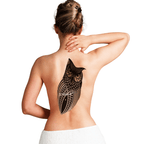 TeMaRo 21cm X 15cm (Not an A4 size) Tattoo Sticker Bird - Effortless Owl Design
