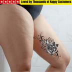 TeMaRo 21cm X 15cm (Not an A4 size) Tattoo Stickers Near Me - Rose
