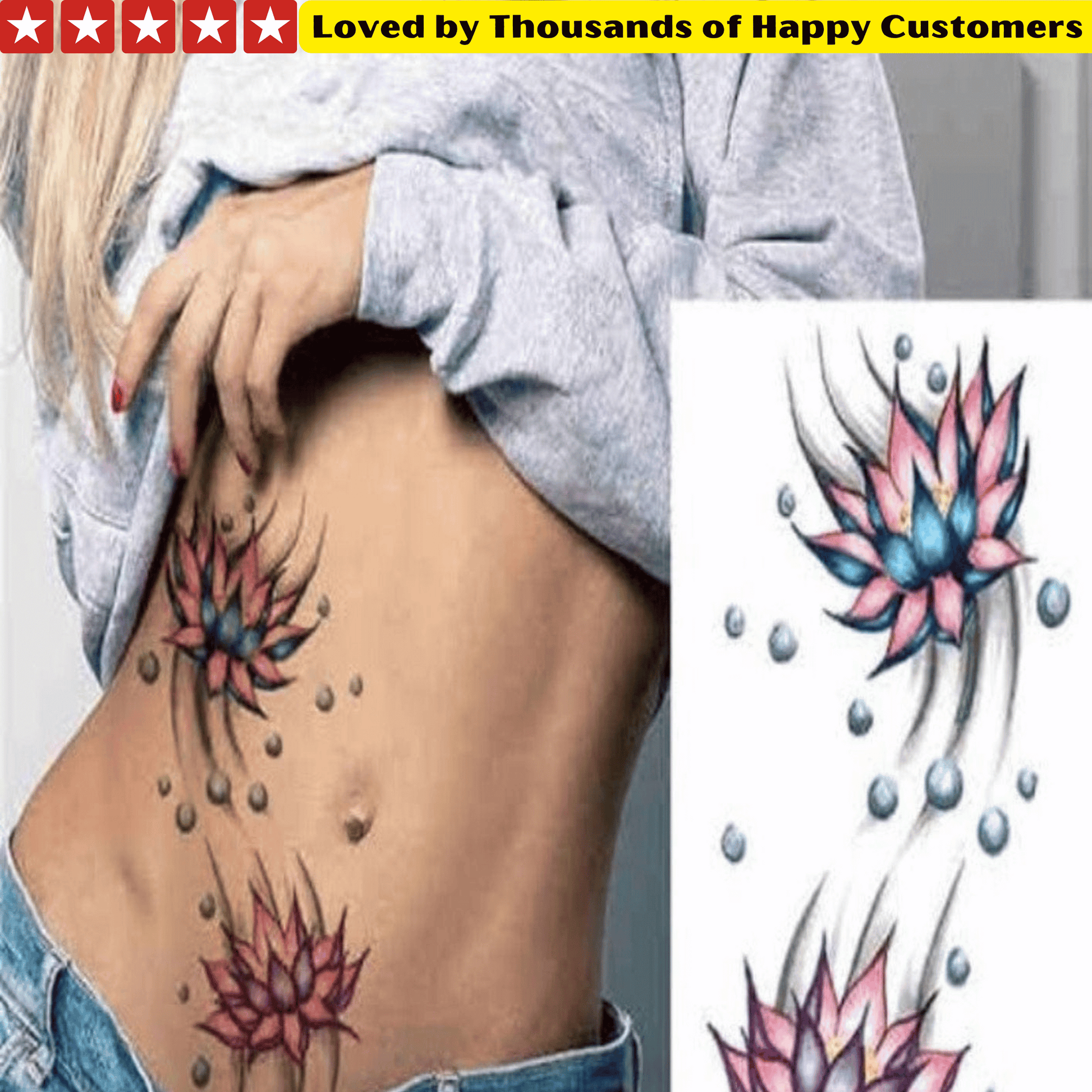 TeMaRo 21cm X 15cm Temporary Tattoo Tattoo Stickers