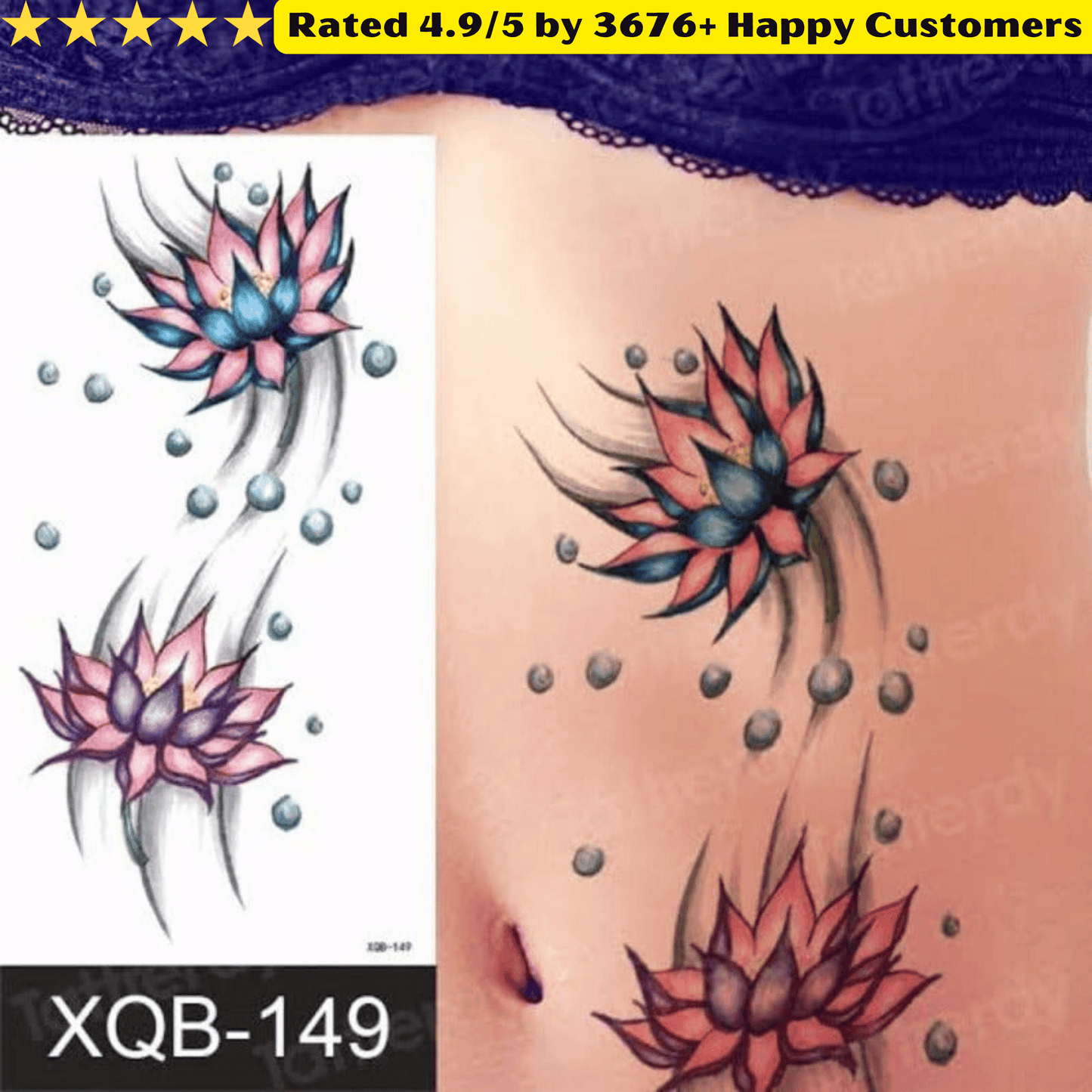 TeMaRo 21cm X 15cm Temporary Tattoo Tattoo Stickers