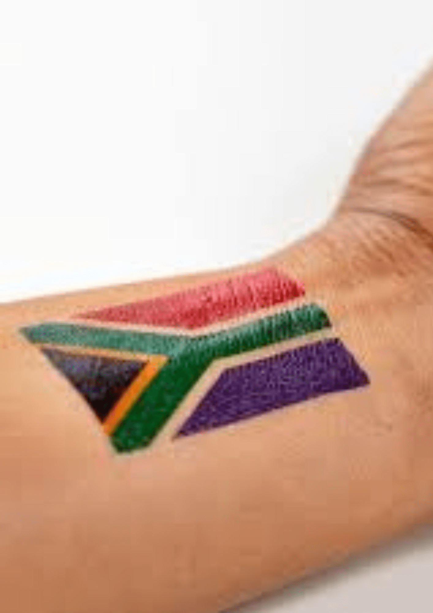 TeMaRo™ 4.01cm X 3.28cm 27 X South African Flag Tattoos