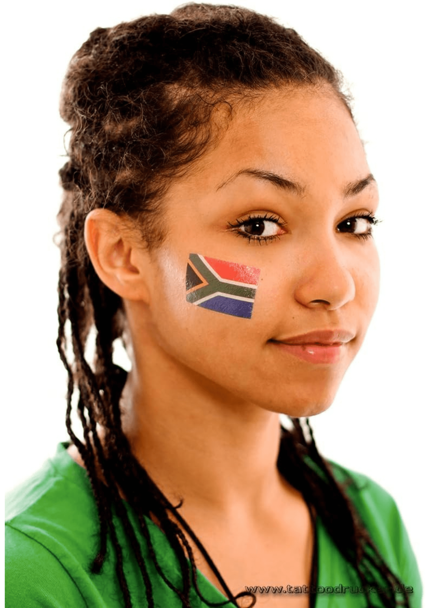 TeMaRo™ 4.01cm X 3.28cm 27 X South African Flag Tattoos