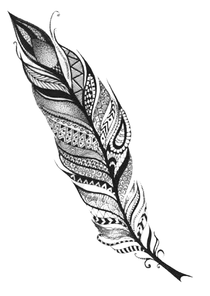 TeMaRo™ A4 - 1 Copy Fake Feather Tattoo Cover Up