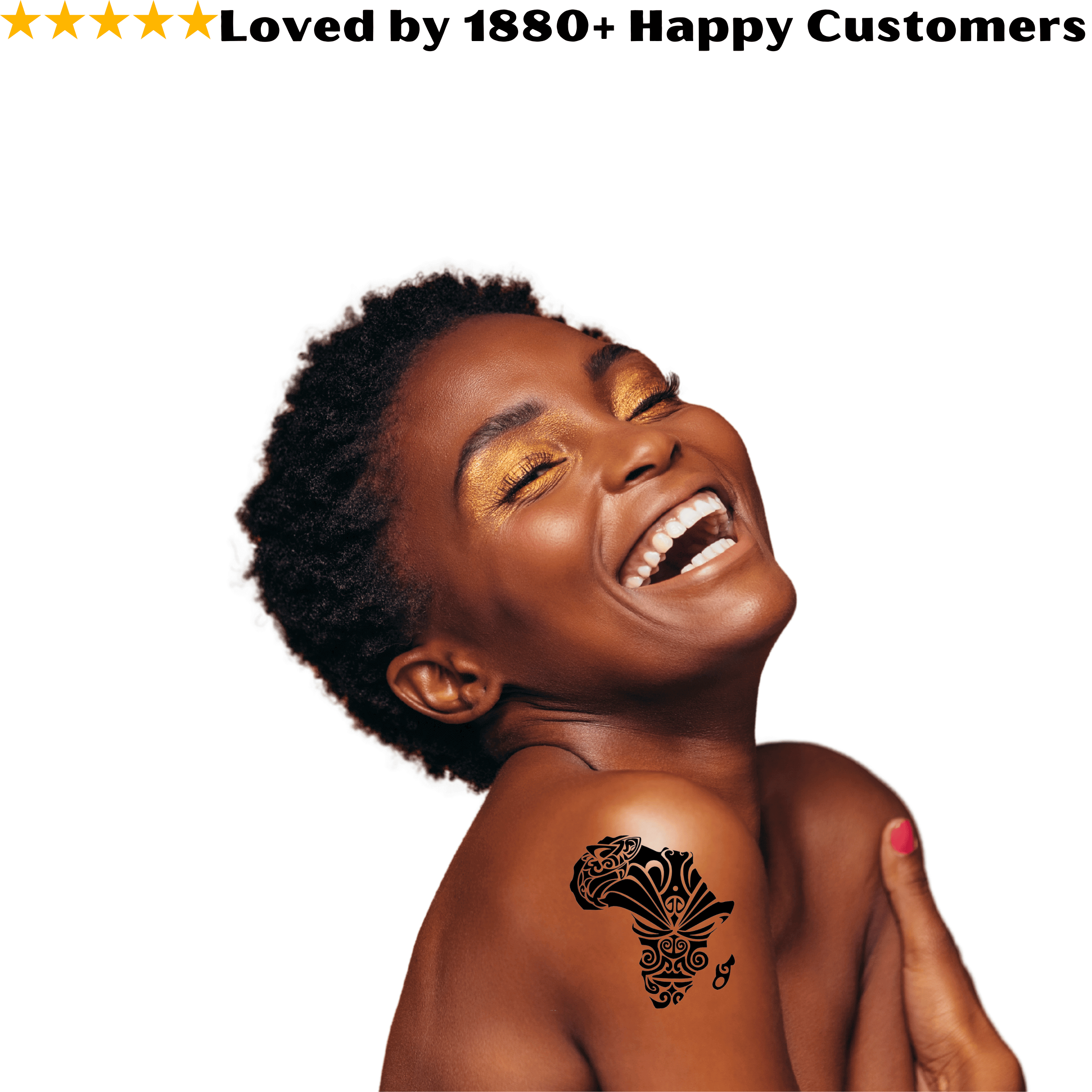 TeMaRo™ Africa Map Tattoo on Arm