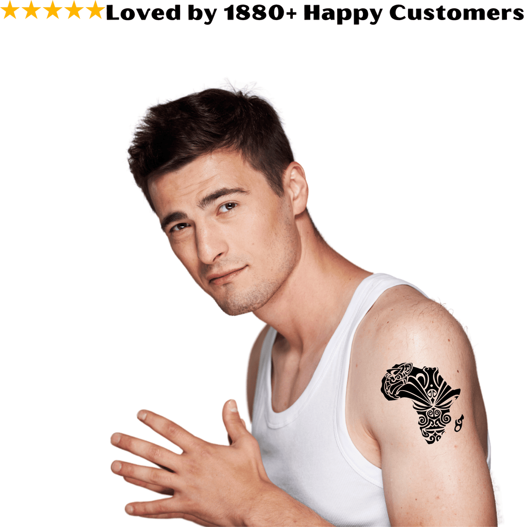 TeMaRo™ Africa Map Tattoo on Arm