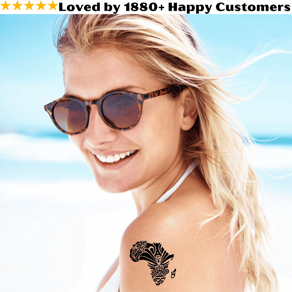 TeMaRo™ Africa Map Tattoo on Arm