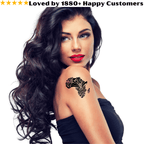TeMaRo™ Africa Map Tattoo on Arm