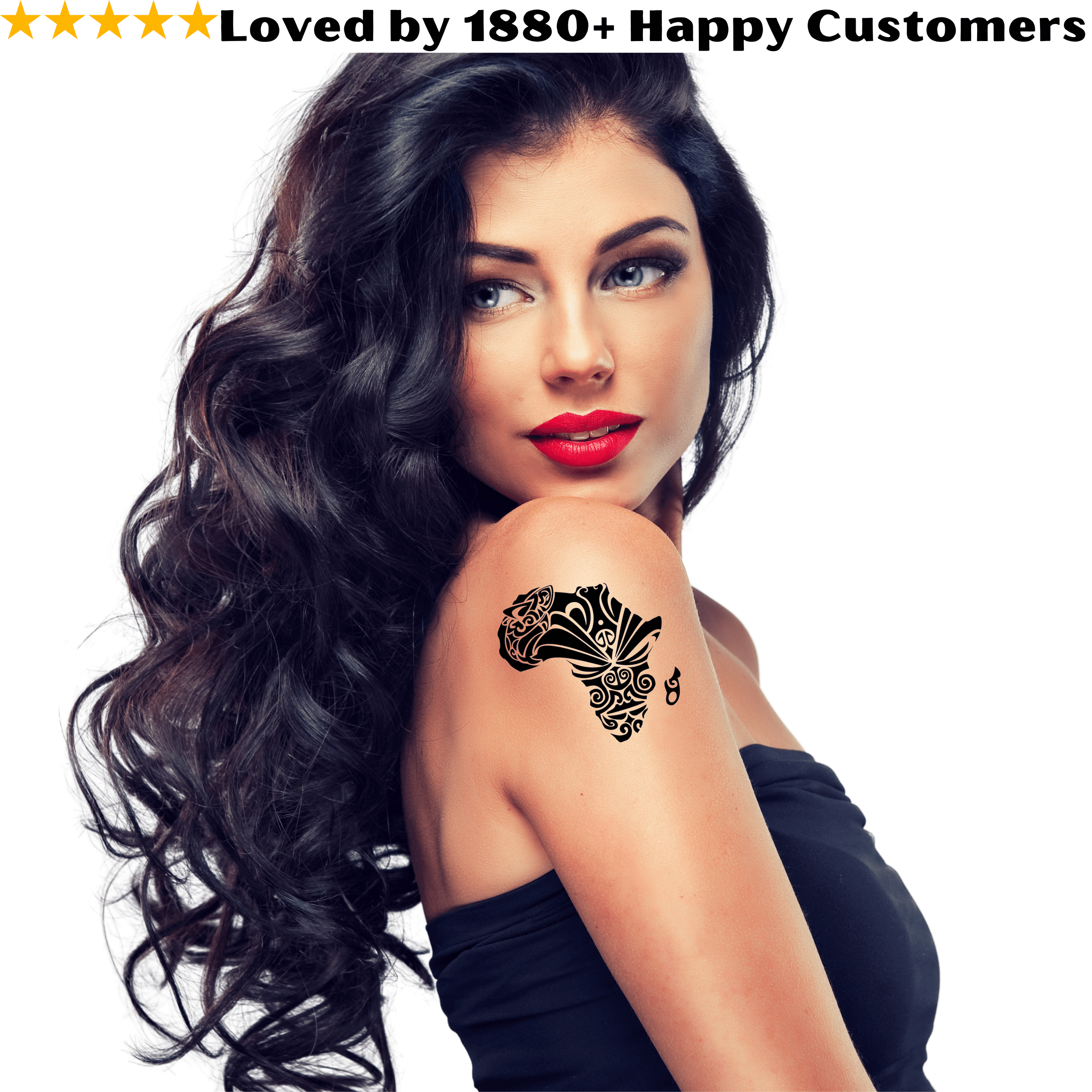 TeMaRo™ Africa Map Tattoo on Arm