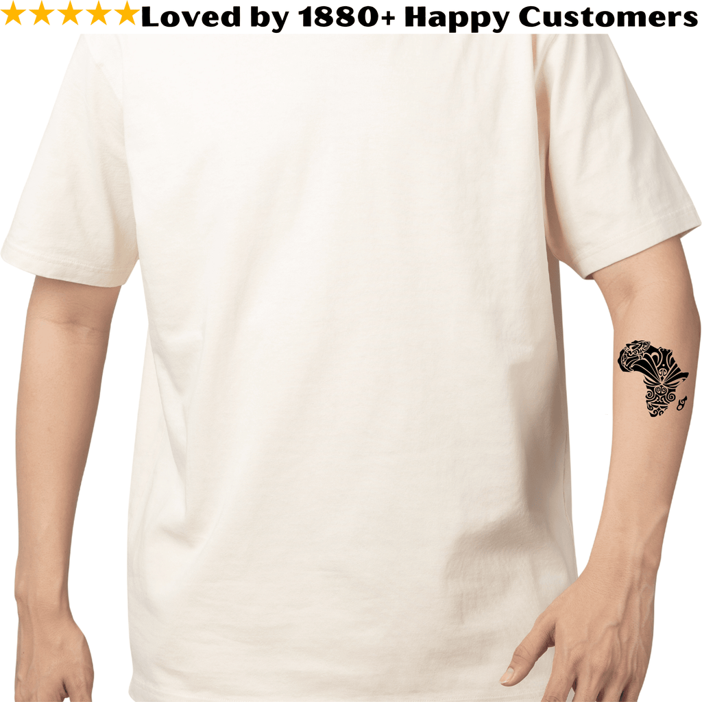 TeMaRo™ Africa Map Tattoo on Arm