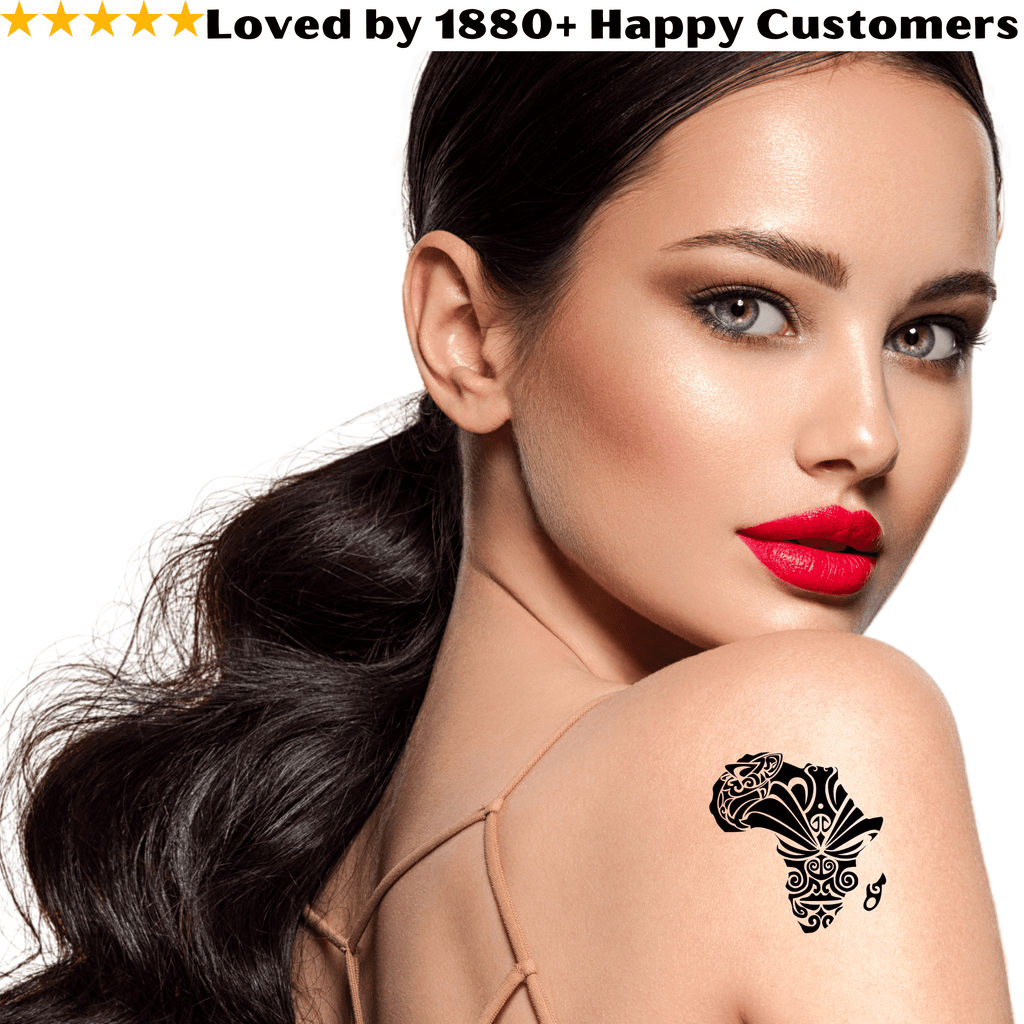 TeMaRo™ Africa Map Tattoo on Arm