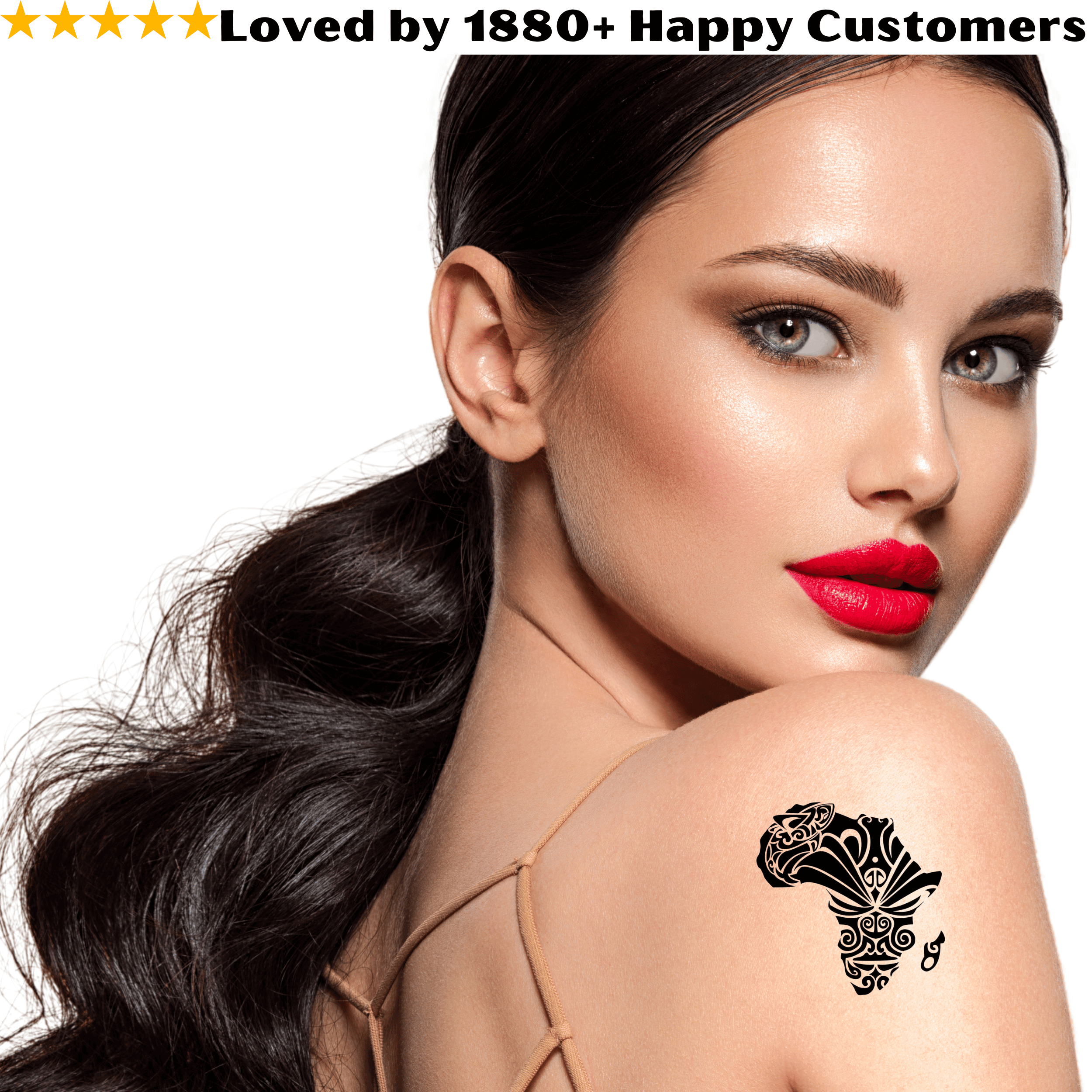 TeMaRo™ Africa Map Tattoo on Arm