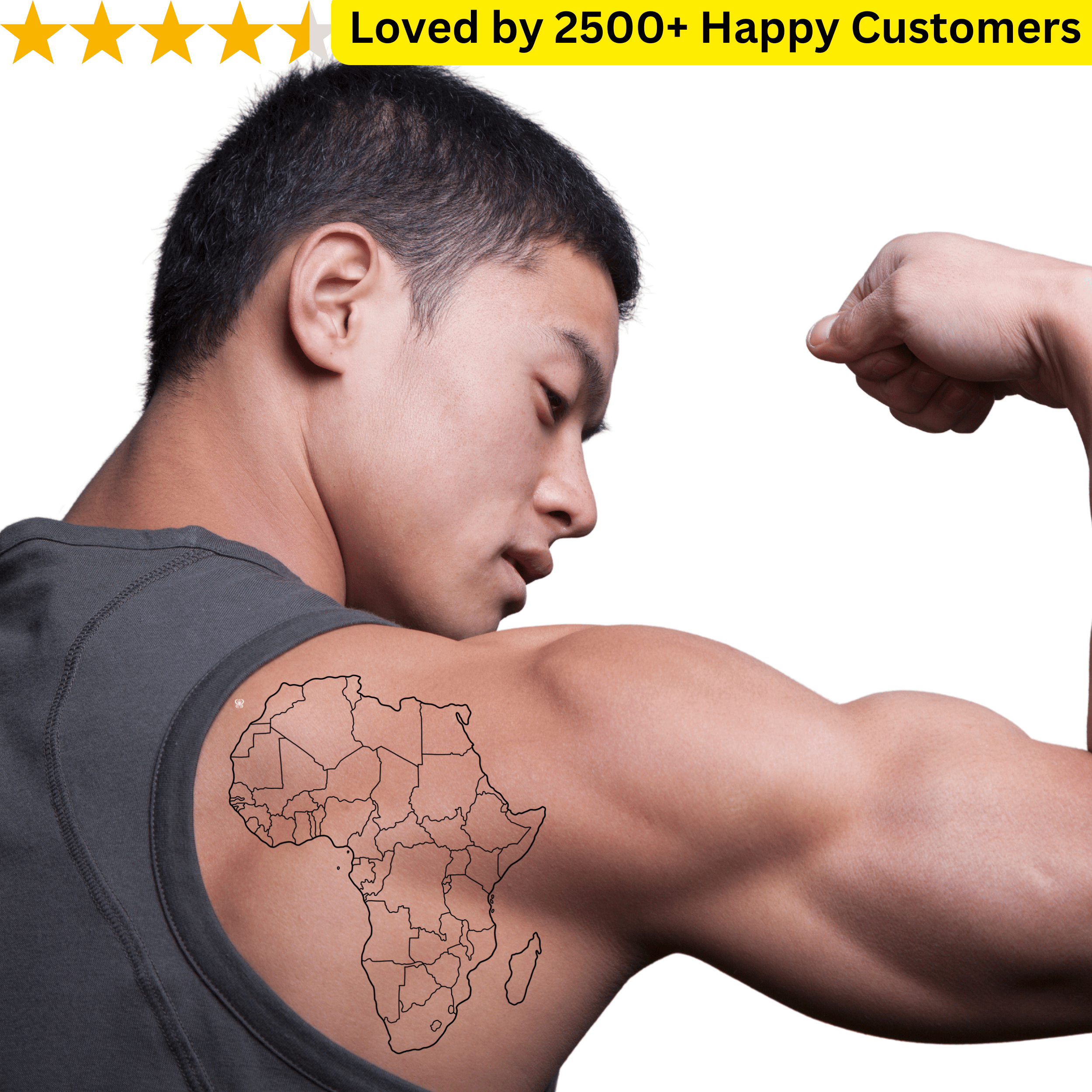 TeMaRo™ Africa Tattoo Design in Arms