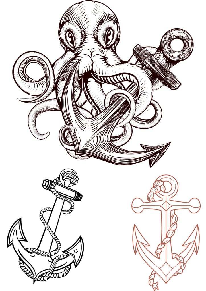 TeMaRo™ Anchor Tattoo Men