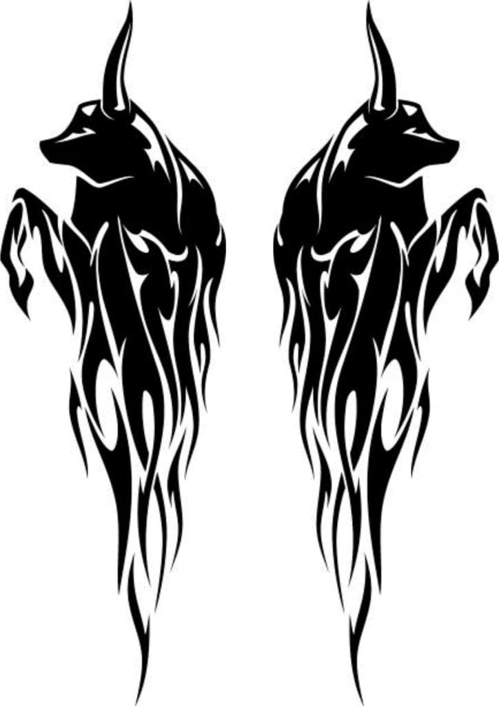 TeMaRo™ Arm Tattoo Design for Men - Bull