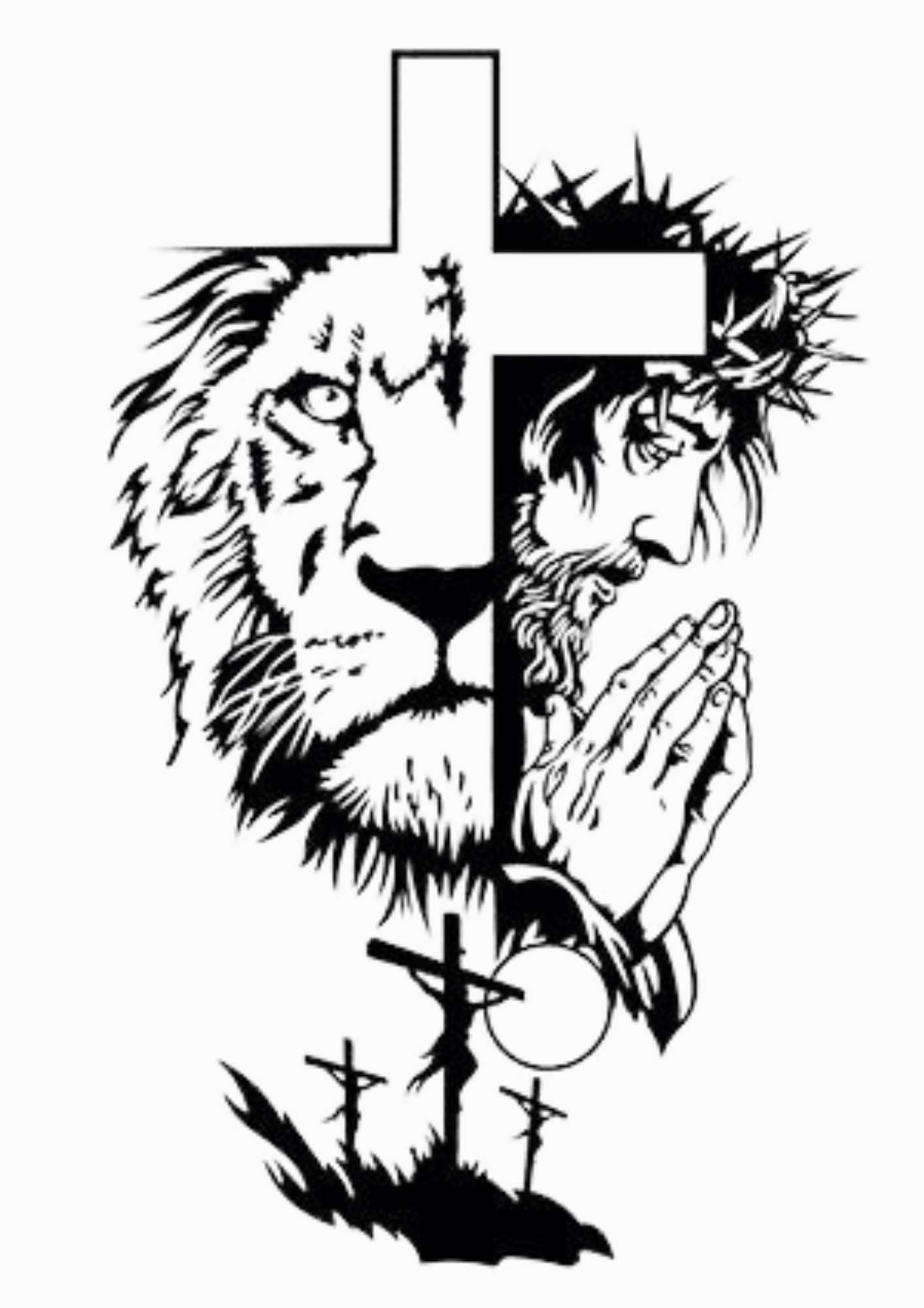 TeMaRo™ B Custom Stickers Johannesburg - Cross Vinyl (30X30cm)