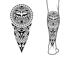 TeMaRo™ Back of Leg Tribal