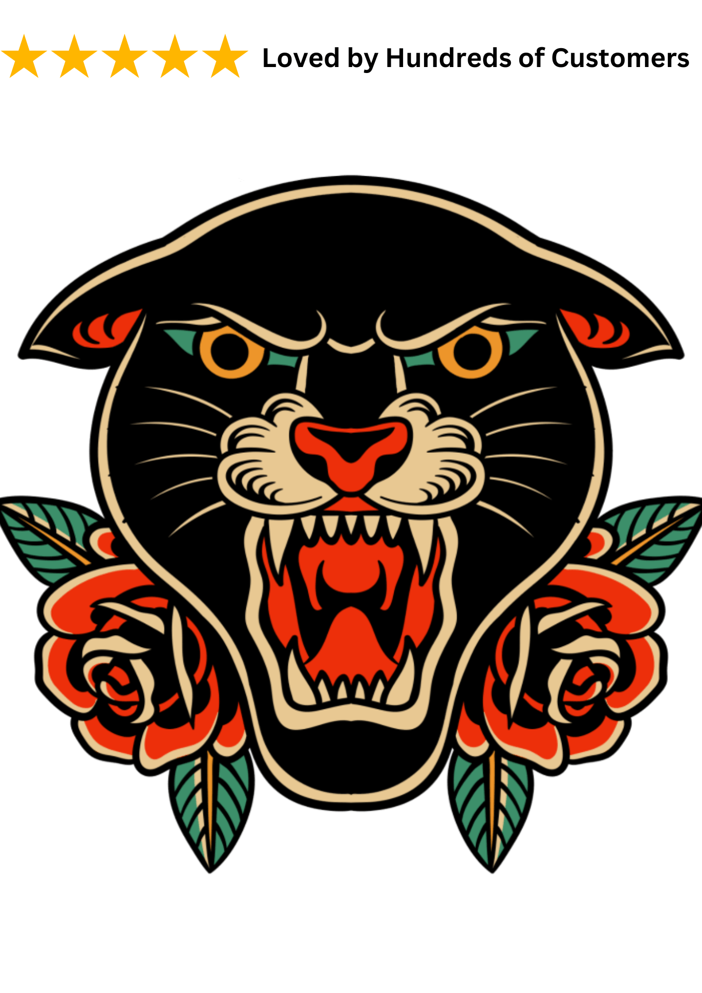 TeMaRo™ Black Panther Traditional Tattoo