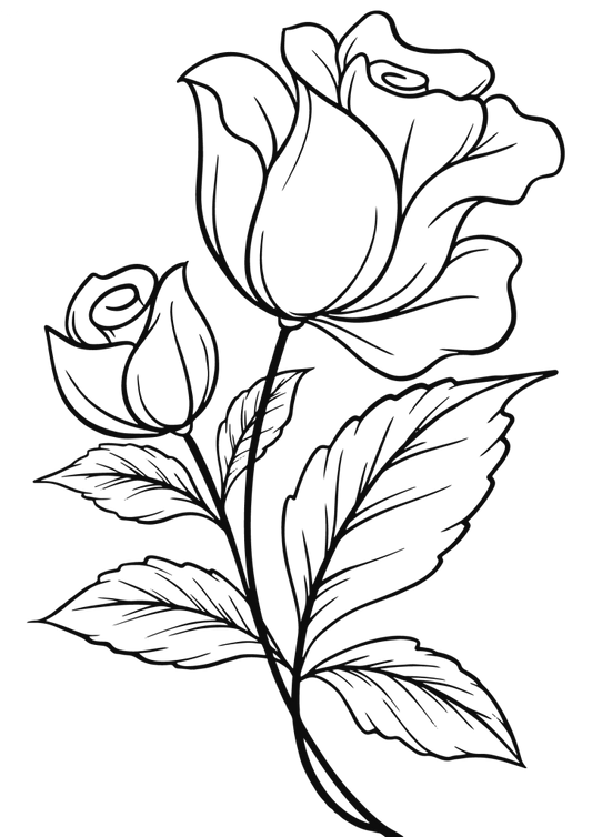 TeMaRo™ Black Rose Artificial Tattoo