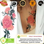 TeMaRo BLOEM 21cm X 15cm (Not an A4 size) Temporary Tattoos Bloemfontein