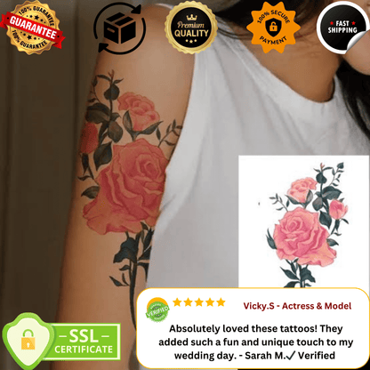 TeMaRo BLOEM 21cm X 15cm (Not an A4 size) Temporary Tattoos Bloemfontein