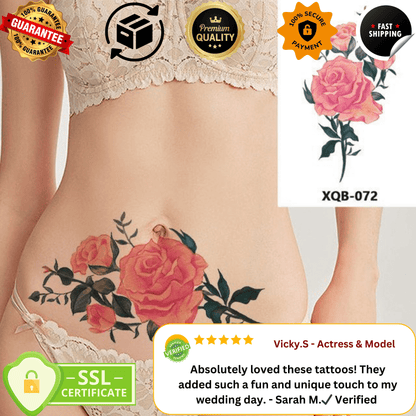 TeMaRo BLOEM 21cm X 15cm (Not an A4 size) Temporary Tattoos Bloemfontein