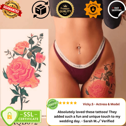 TeMaRo BLOEM 21cm X 15cm (Not an A4 size) Temporary Tattoos Bloemfontein