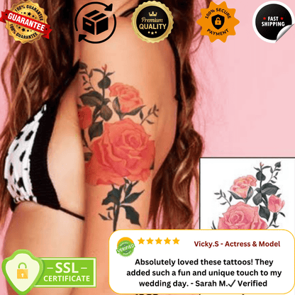 TeMaRo BLOEM 21cm X 15cm (Not an A4 size) Temporary Tattoos Bloemfontein