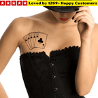TeMaRo™ Boost Your Acting with Bold Card Tattoo Stickers!"