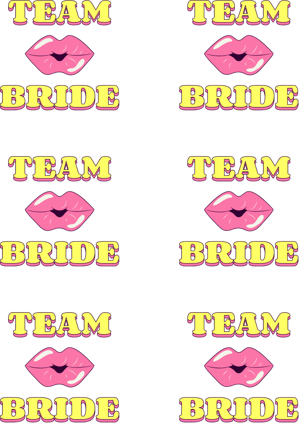 TeMaRo™ Bride Tattoos Small