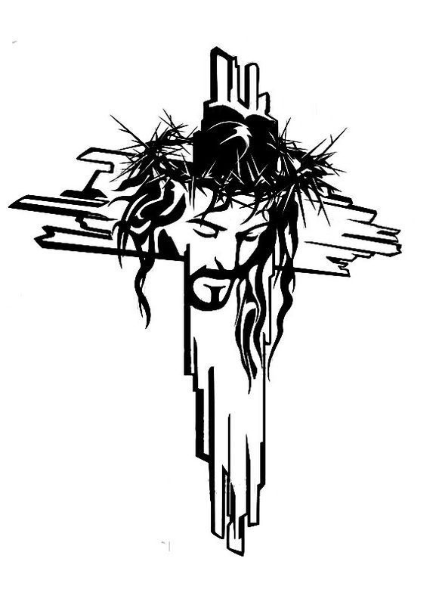 TeMaRo™ C Custom Stickers Johannesburg - Cross Vinyl (30X30cm)