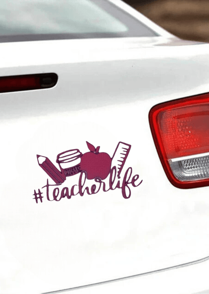 TeMaRo™ Car Stickers Cape Town - Teacher Life Decal