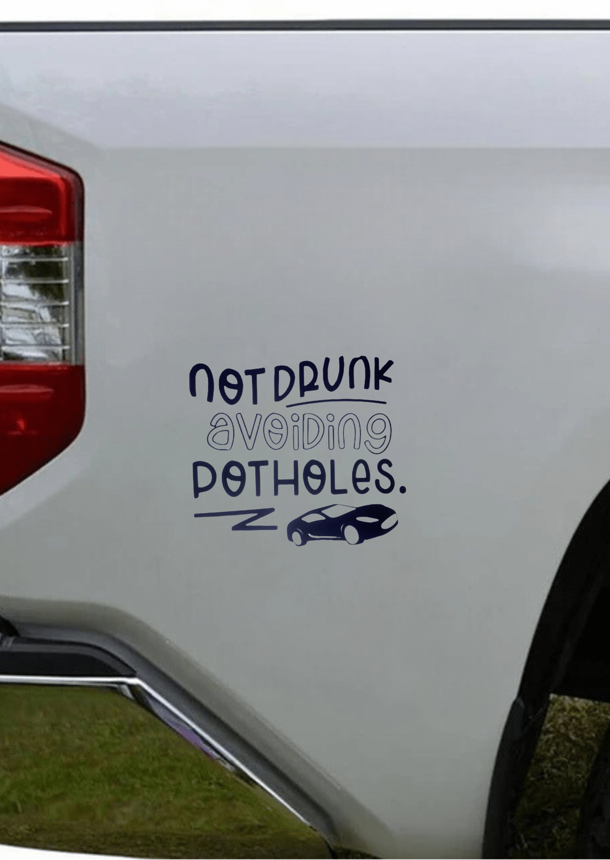 TeMaRo™ Car Stickers Near Me - Not Drunk Avoiding Potholes