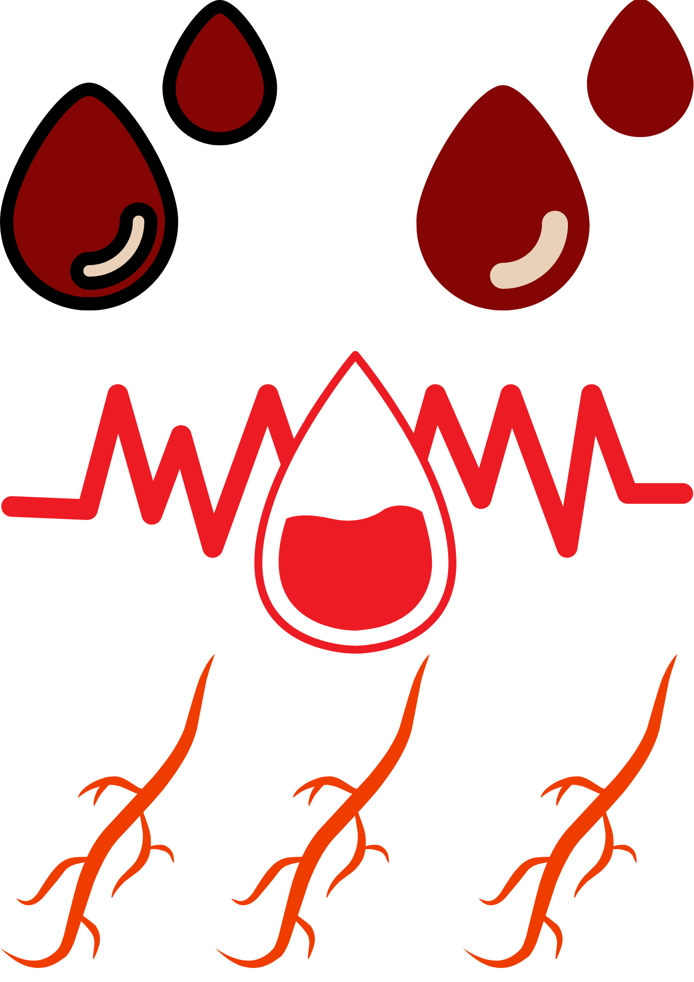 TeMaRo™ Cardiogram Tattoo Small