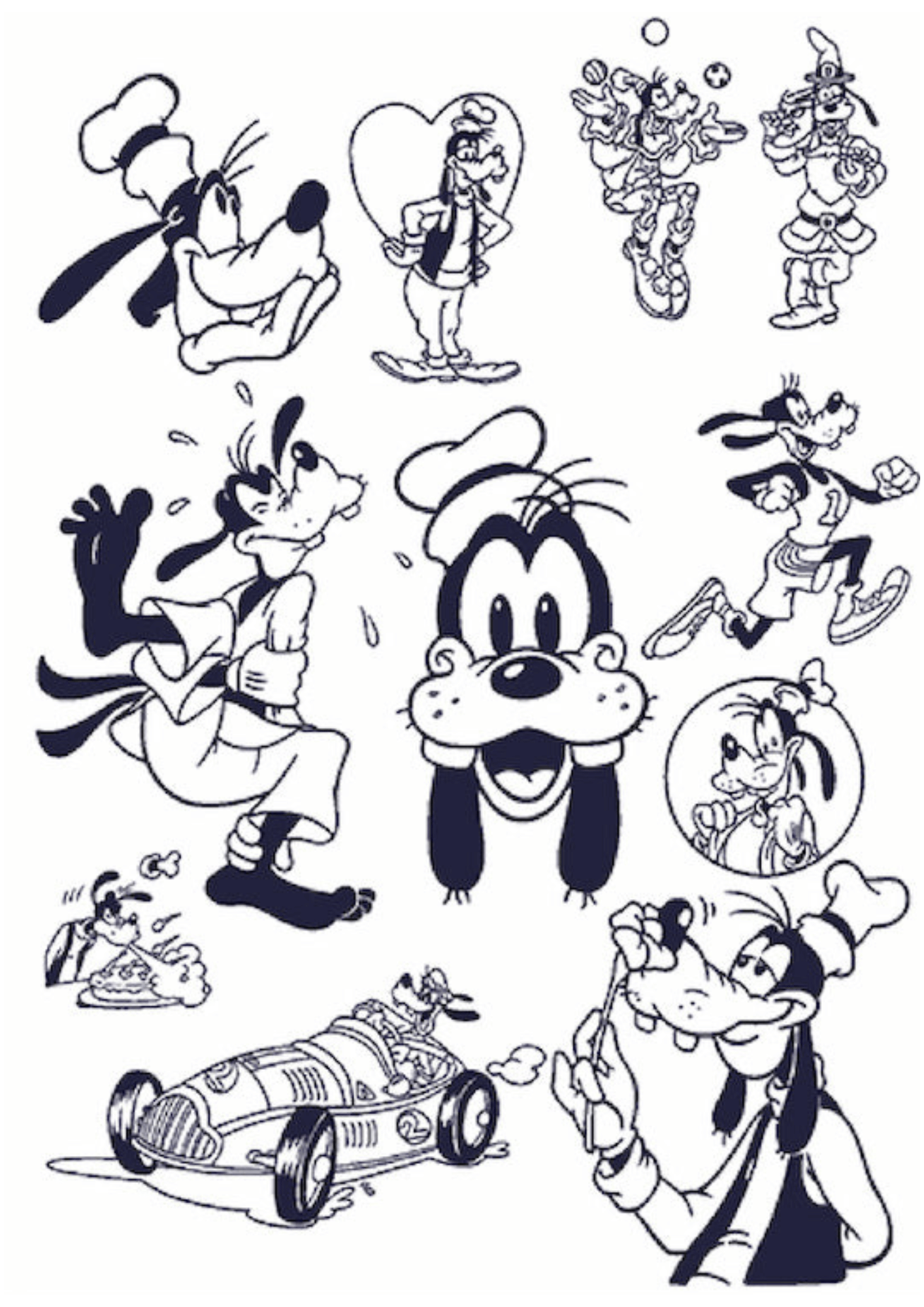 TeMaRo™ Cartoon Tattoos
