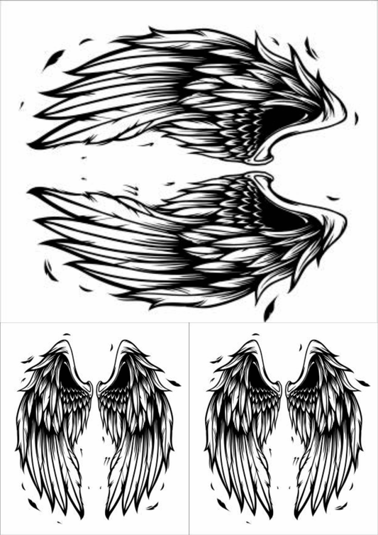 TeMaRo™ Chest Tattoos Wing