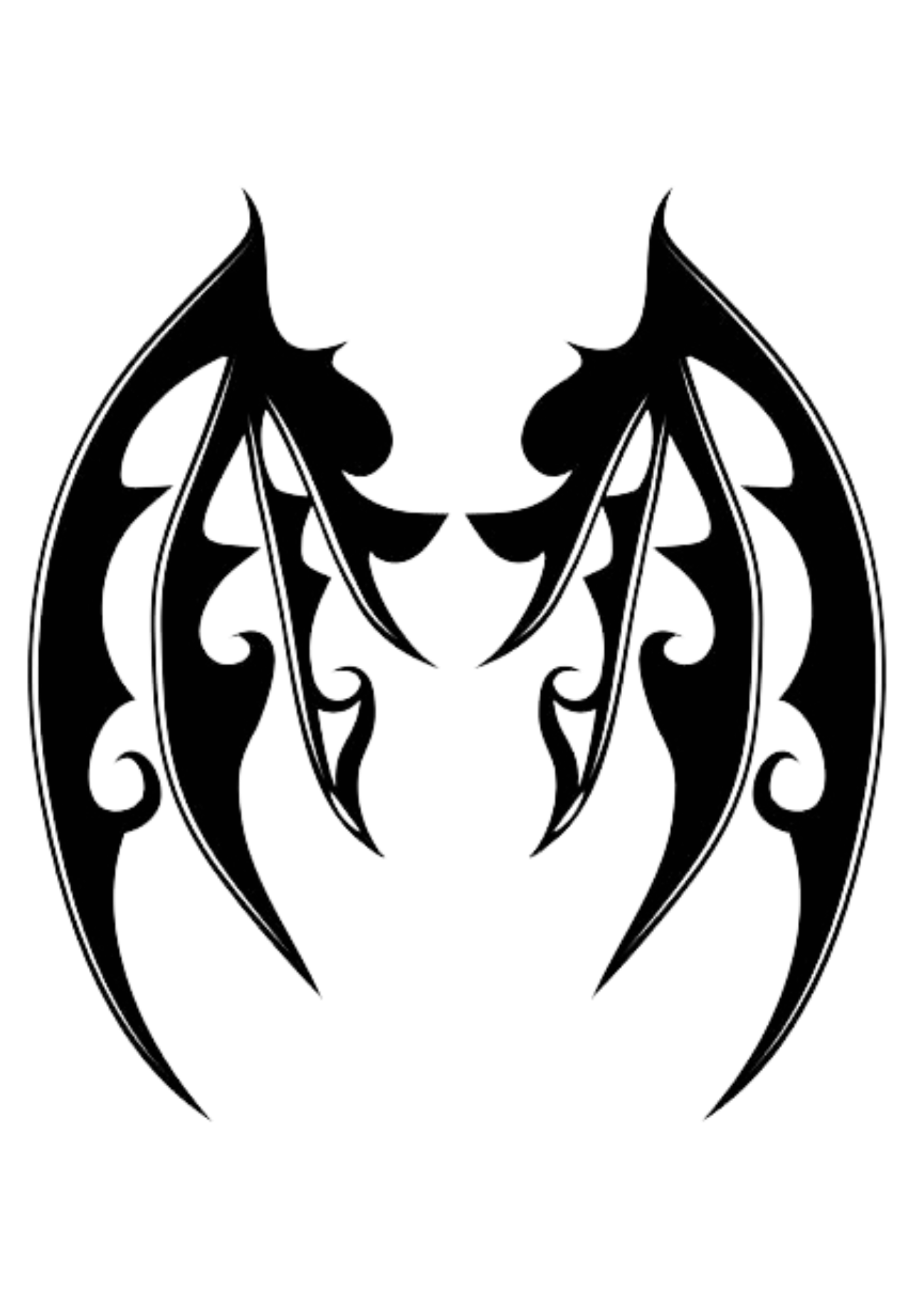 TeMaRo™ Chest Tattoos Wings - Tribal