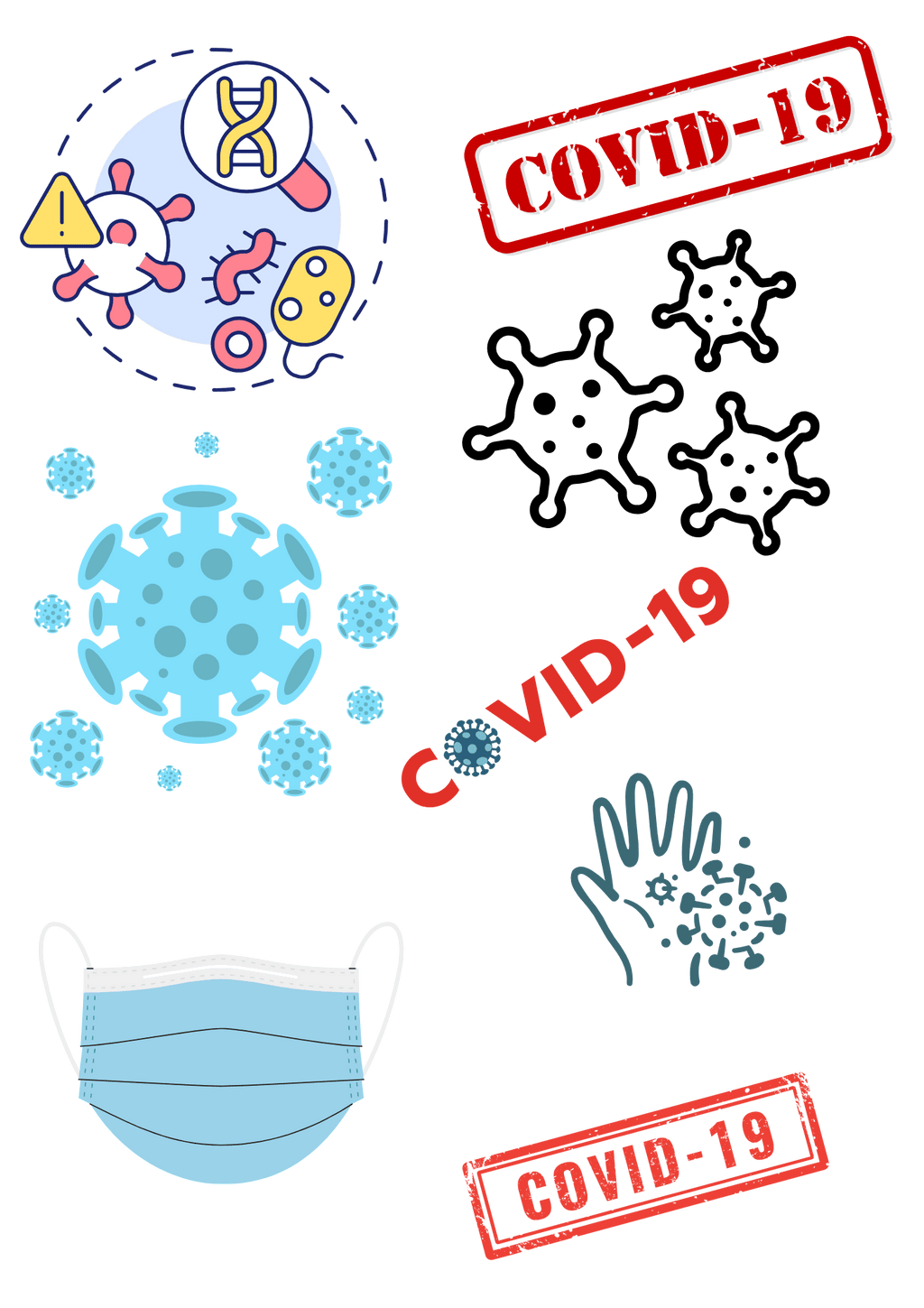 TeMaRo™ COVIC-19 Tattoos Small