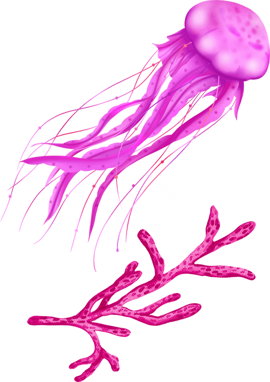 TeMaRo™ Custom Stick On Tattoos - Jellyfish