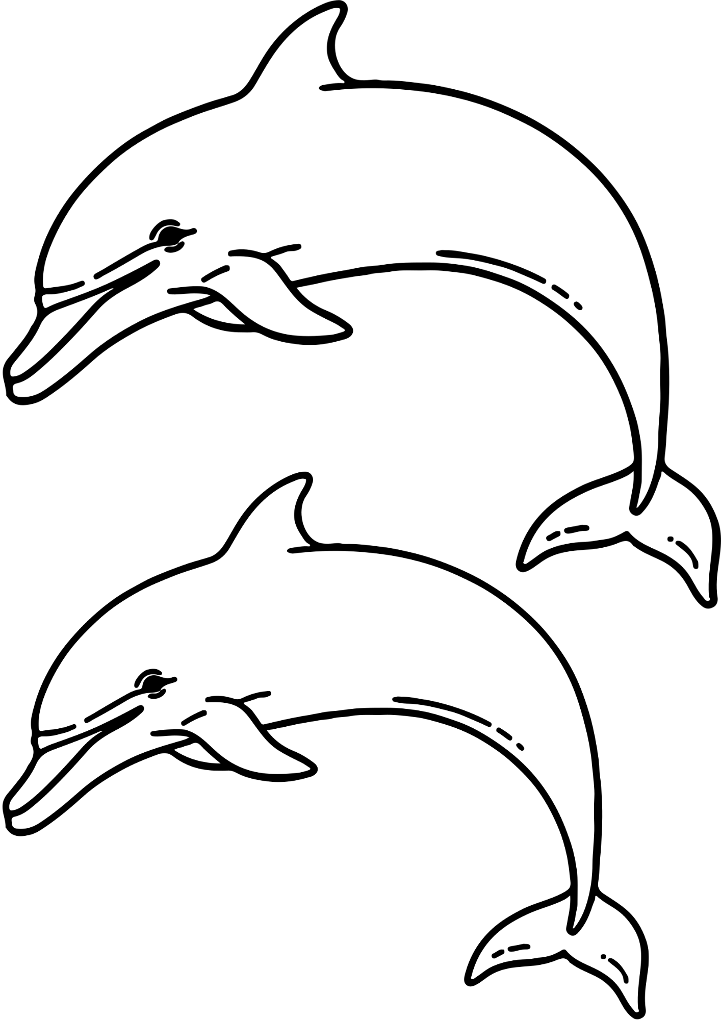 TeMaRo Custom Temporary Tattoos A6 - 4 copies Waterproof Temporary Tattoo Stickers Dolphin